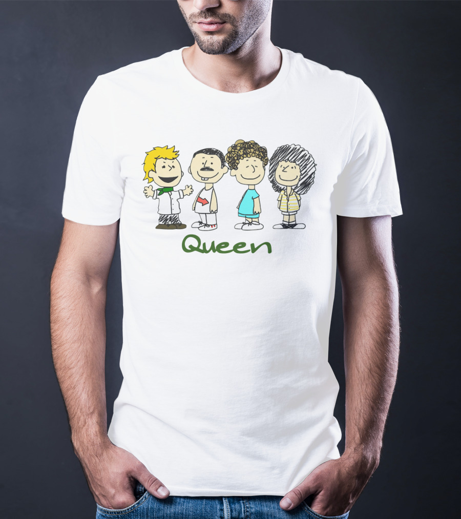Peanuts Characters Dressed As Queen Band Members T-Shirt