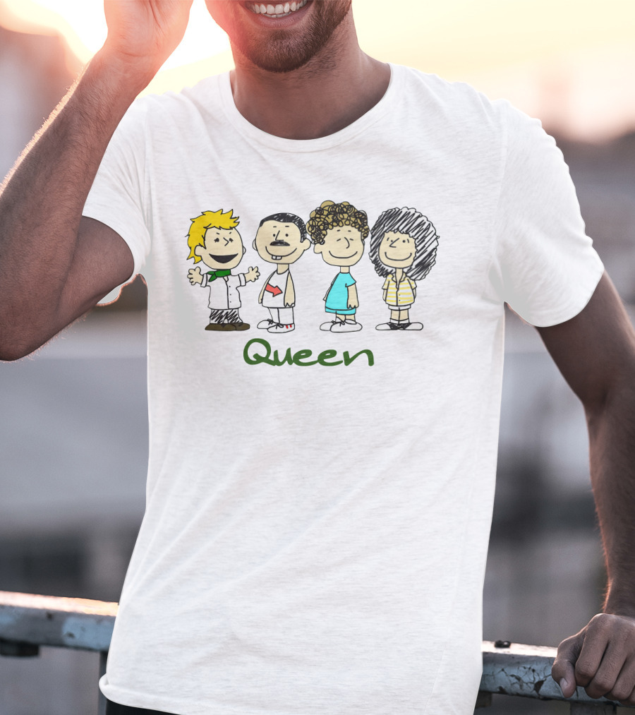 Peanuts Characters Dressed As Queen Band Members T-Shirt
