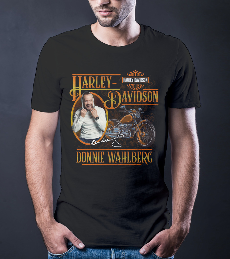 Harley Davidson Donnie Wahlberg Motor Cycles T-Shirt