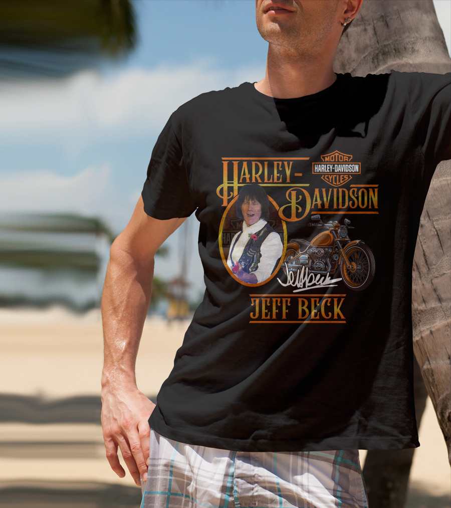 Harley Davidson Jeff Beck Motorcycles Signature T-Shirt