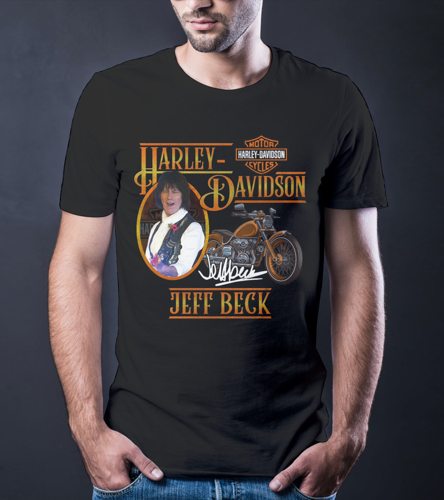 Harley Davidson Jeff Beck Motorcycles Signature T-Shirt