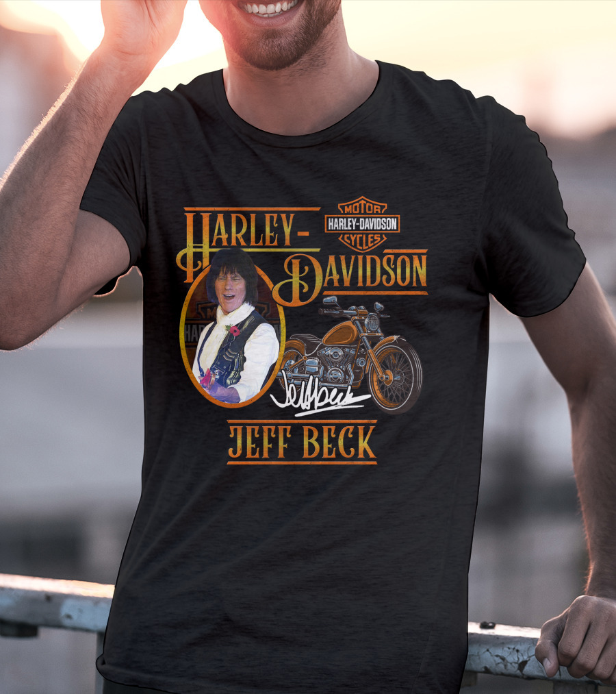 Harley Davidson Jeff Beck Motorcycles Signature T-Shirt