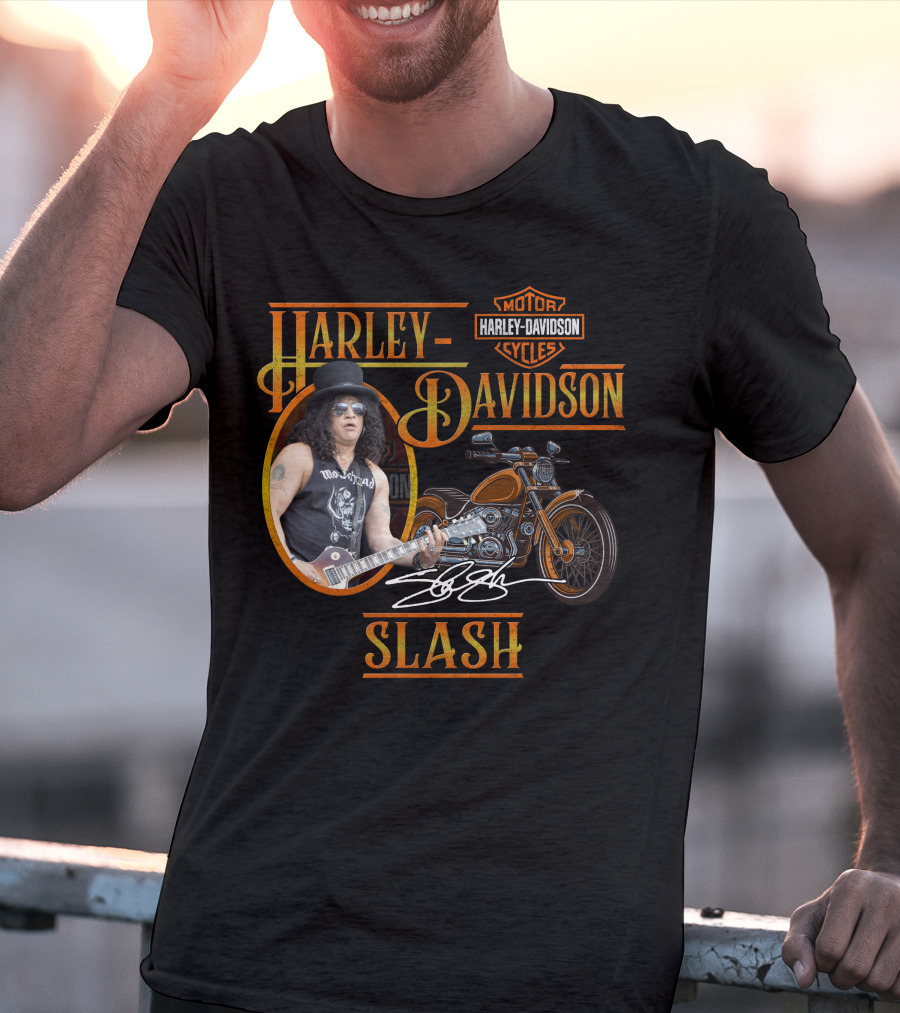 Harley Davidson Motor Cycles Slash T-Shirt