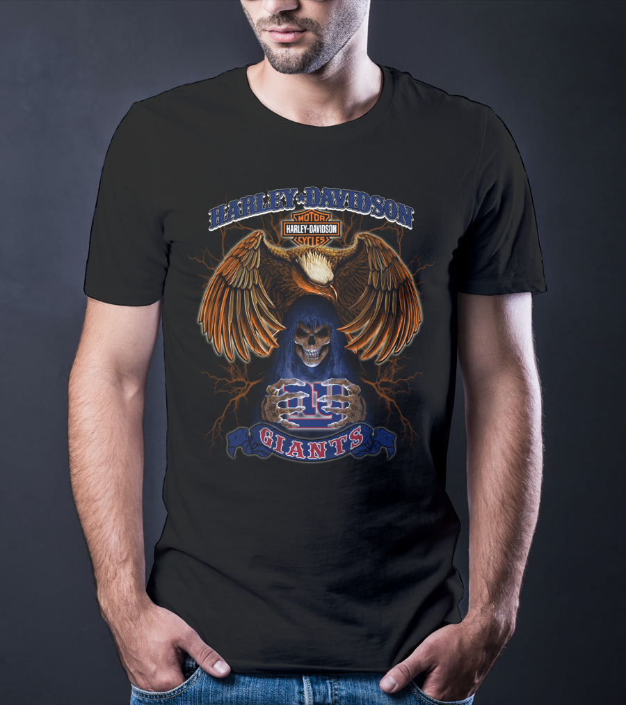 Harley Davidson Giants New York Nfl T-Shirt