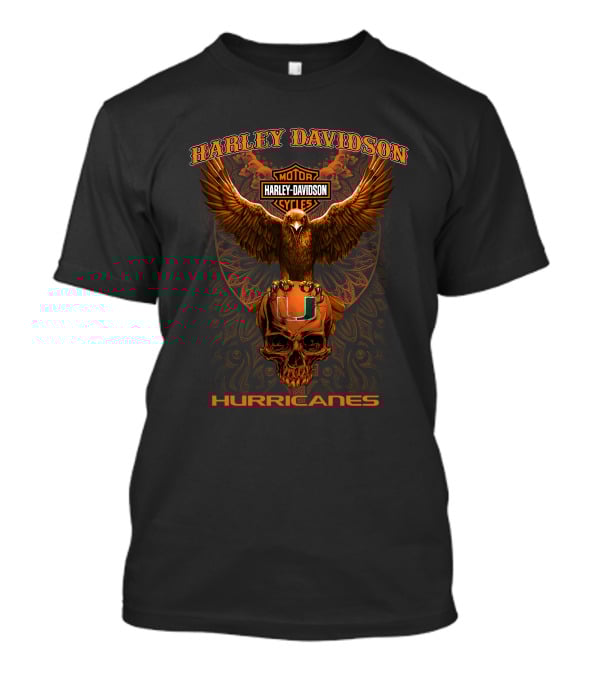 Harley Davidson Motorcycles Miami Hurricanes T-Shirt