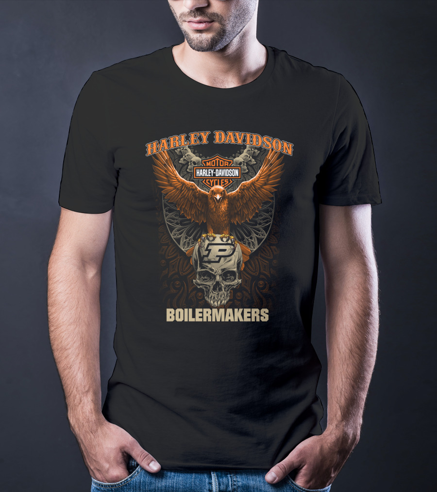 Harley Davidson Boilermakers Purdue Motorcycles T-Shirt