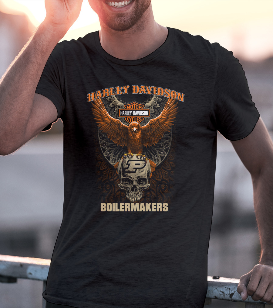 Harley Davidson Boilermakers Purdue Motorcycles T-Shirt