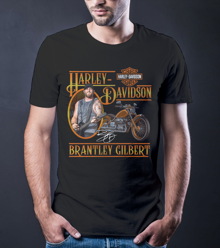 Harley Davidson Motorcycles Brantley Gilbert Signature Edition T-Shirt
