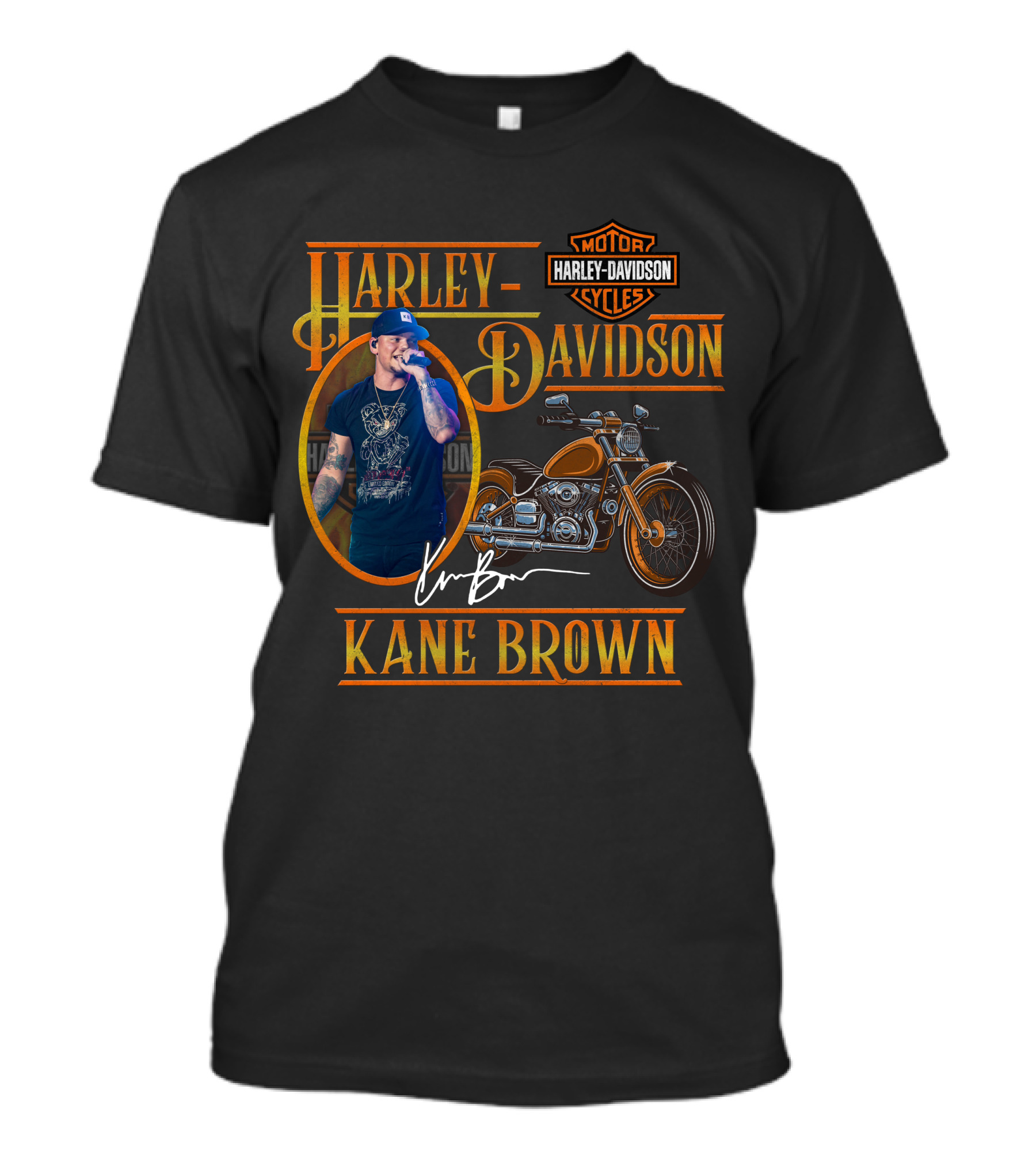 Kane Brown Harley Davidson Motor Cycles T-Shirt