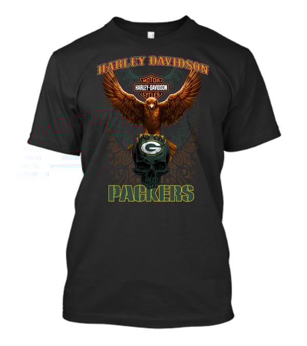 Harley Davidson Motor Cycles Packers T-Shirt