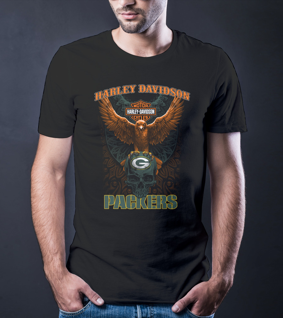 Harley Davidson Motor Cycles Packers T-Shirt