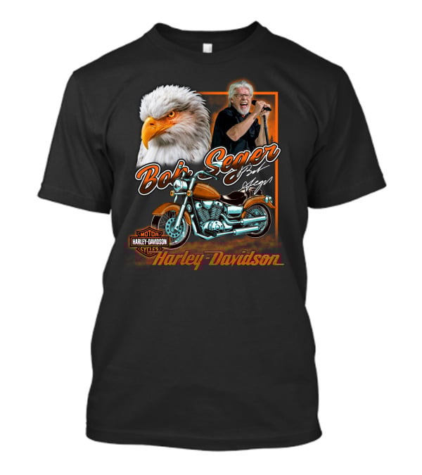 Bob Seger Harley Davidson Eagle And Motorcycle T-Shirt