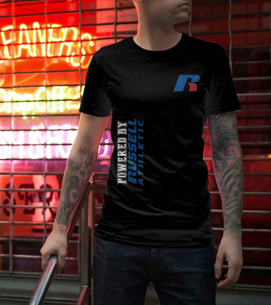 Powered By Russell Athletic R T-Shirt