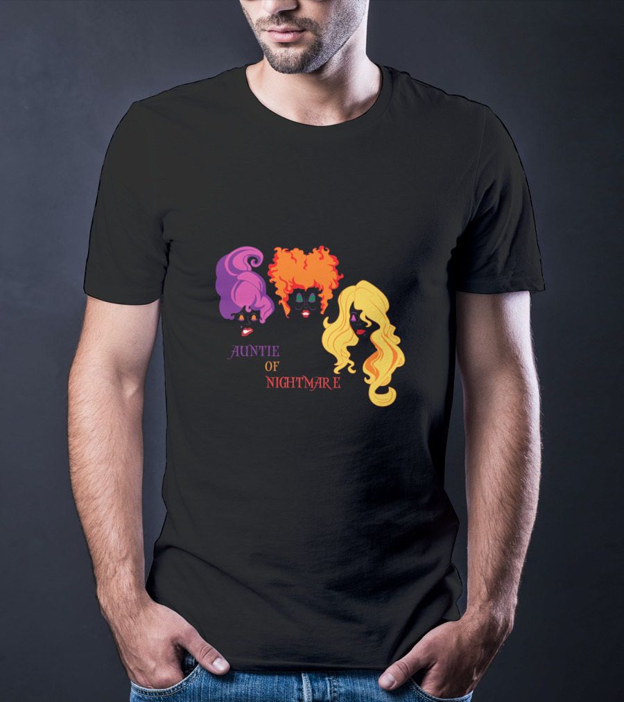Auntie Of Nightmare Hocus Pocus Witches T-Shirt