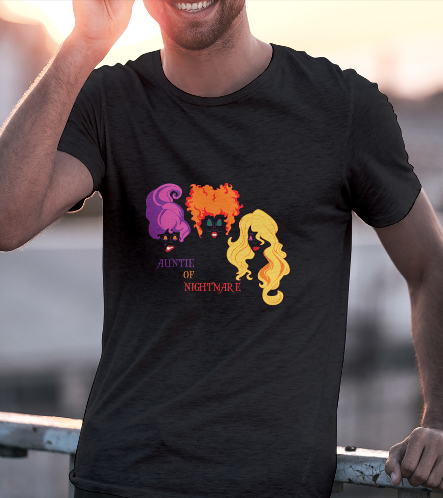Auntie Of Nightmare Hocus Pocus Witches T-Shirt