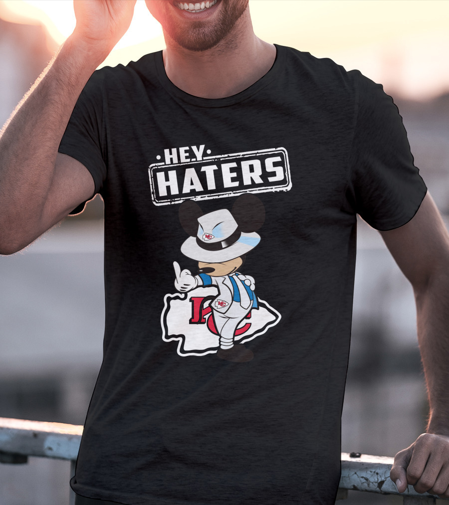 HEY HATERS KC Chiefs Mickey Pose T-Shirt