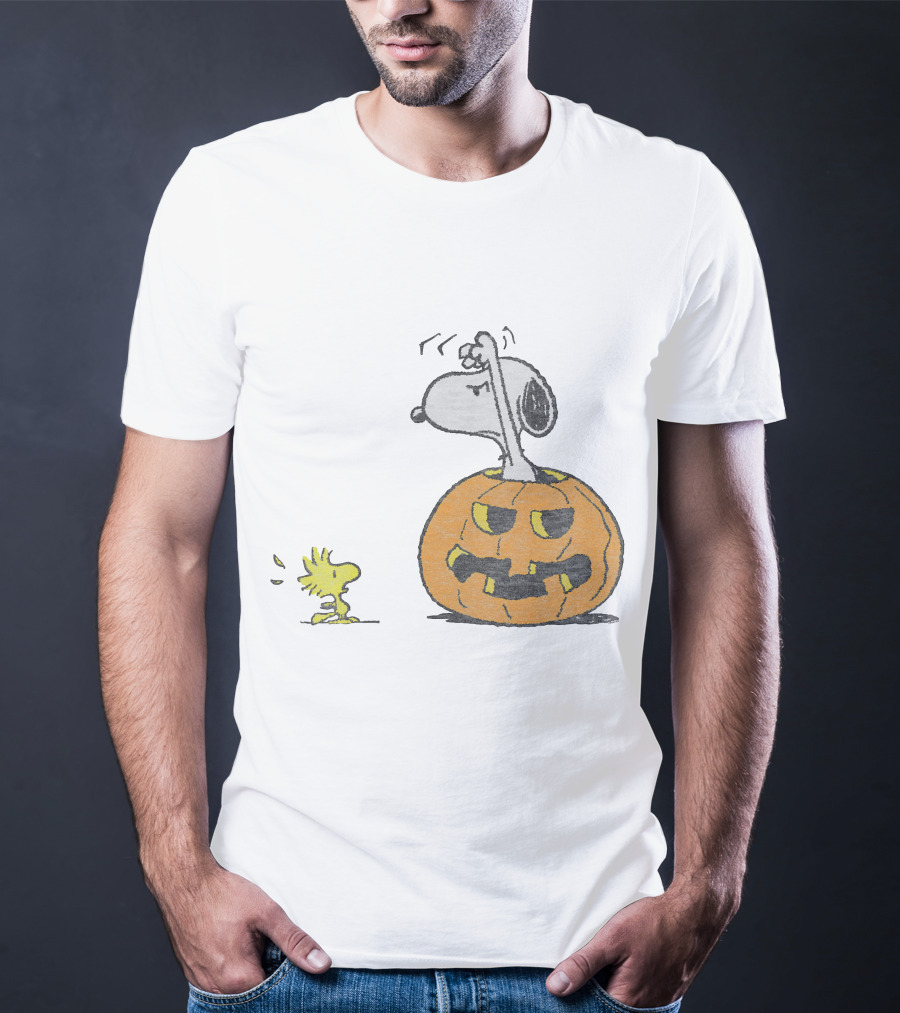 Halloween Snoopy Woodstock Pumpkin Peanuts T-Shirt