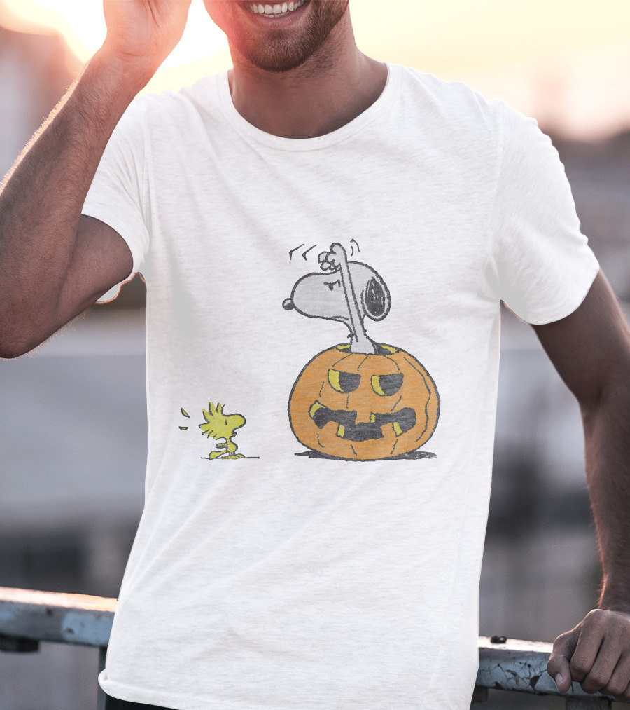 Halloween Snoopy Woodstock Pumpkin Peanuts T-Shirt