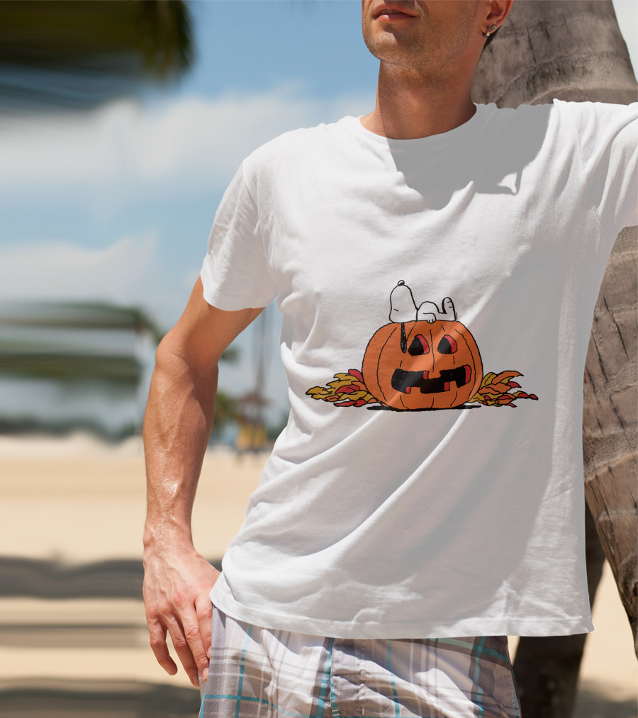 Snoopy Halloween Pumpkin Lantern T-Shirt