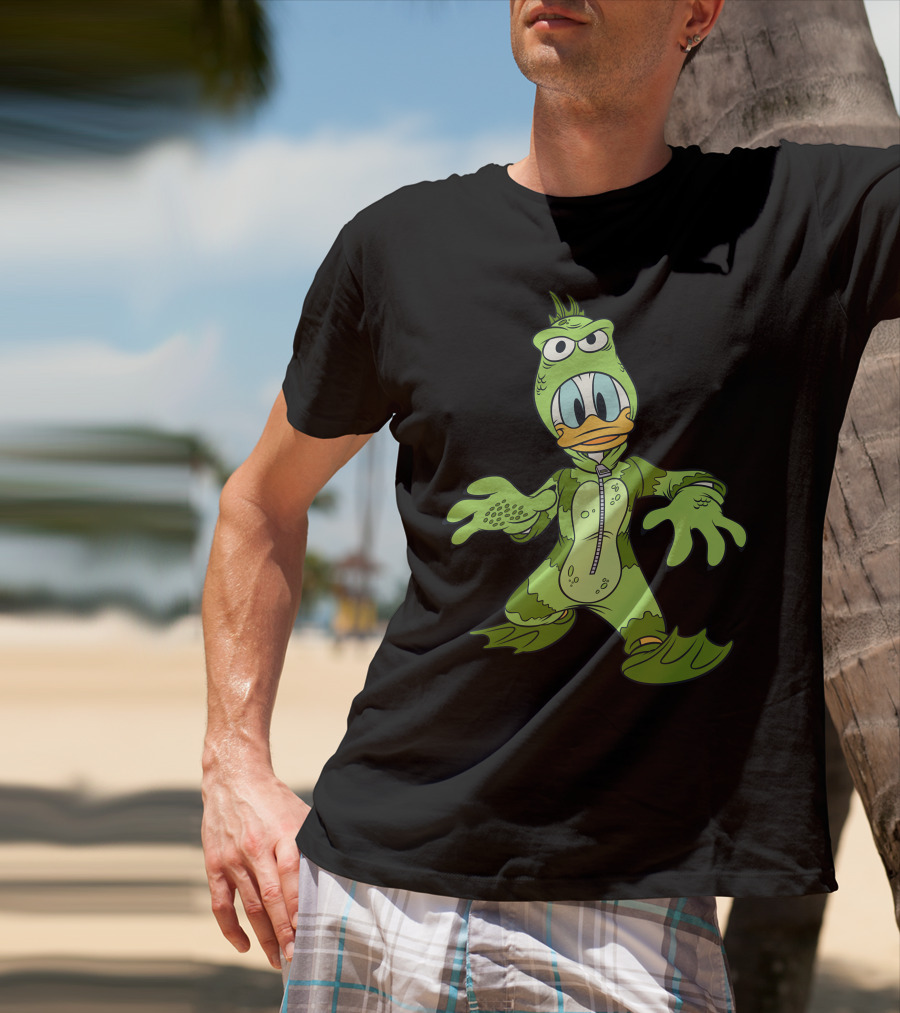 Donald Duck In Green Monster Costume T-Shirt