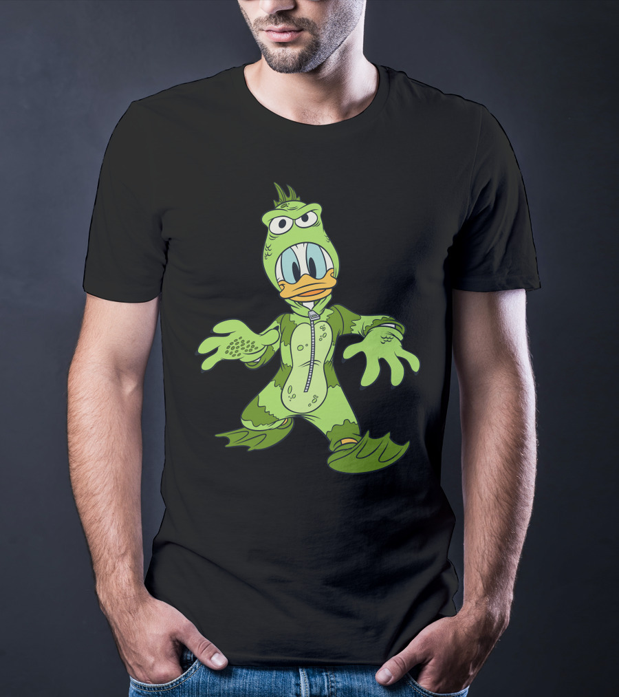 Donald Duck In Green Monster Costume T-Shirt