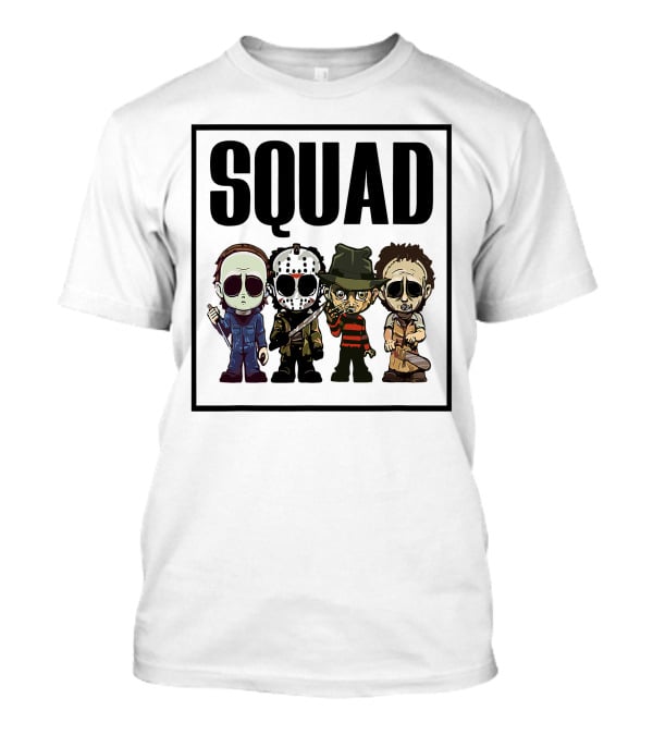 SQUAD Halloween Horror Characters Icons T-Shirt