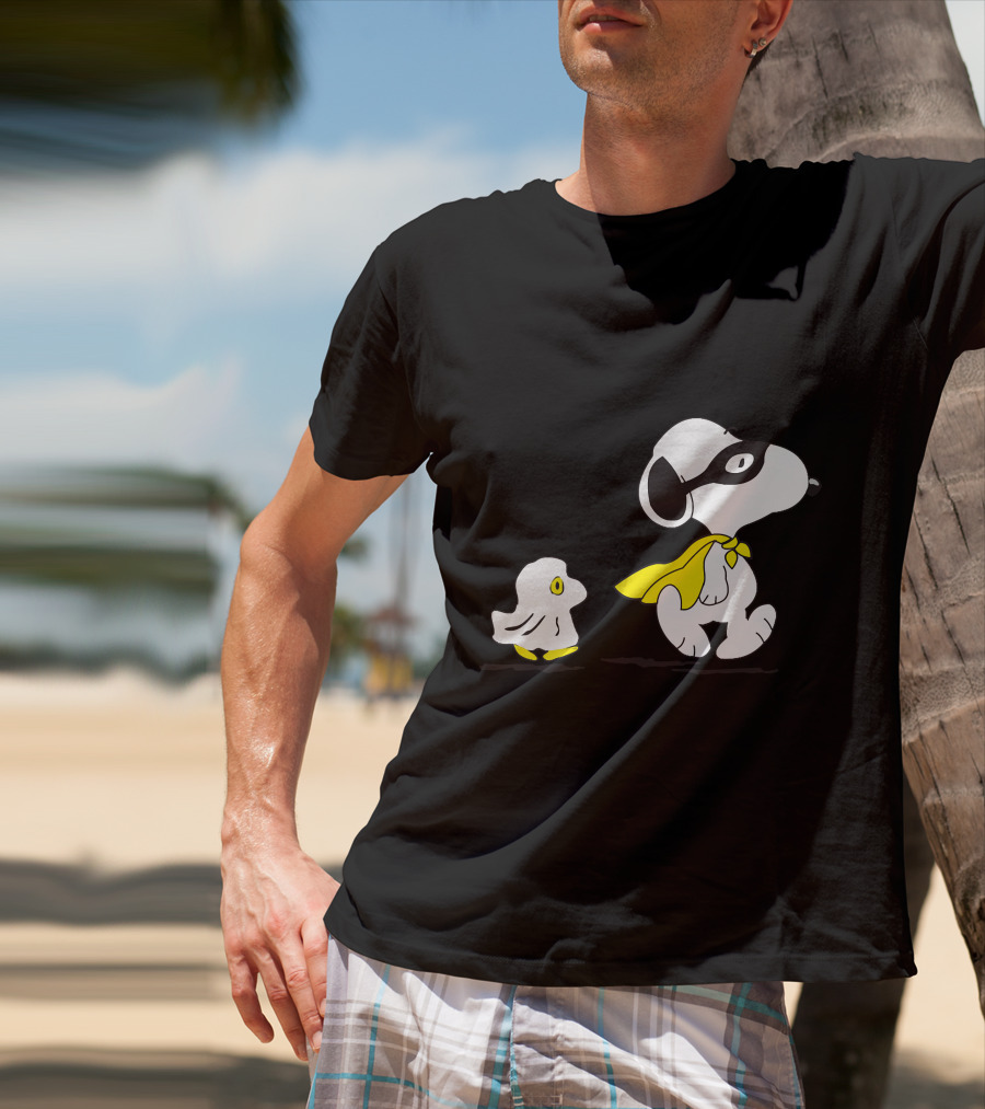 Snoopy Superhero With Woodstock Sidekick T-Shirt