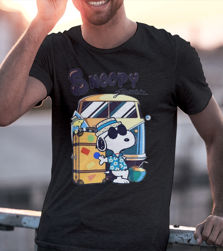 Snoopy Forever Vintage Travel Adventure T-Shirt