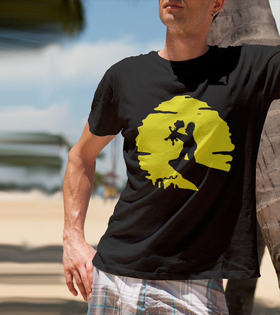 The Simpsons Homer Strangling Bart Lion King Cliff T-Shirt