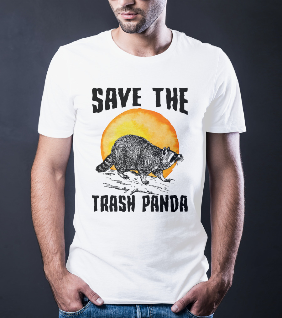 Save The Trash Panda Raccoon Raise Awareness Animal Conservation T-Shirt
