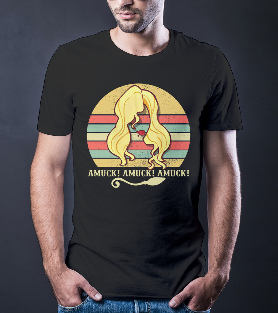 Amuck Amuck Amuck Vintage Sunset Sarah Sanderson Hocus Pocus Witch Silhouette T-Shirt