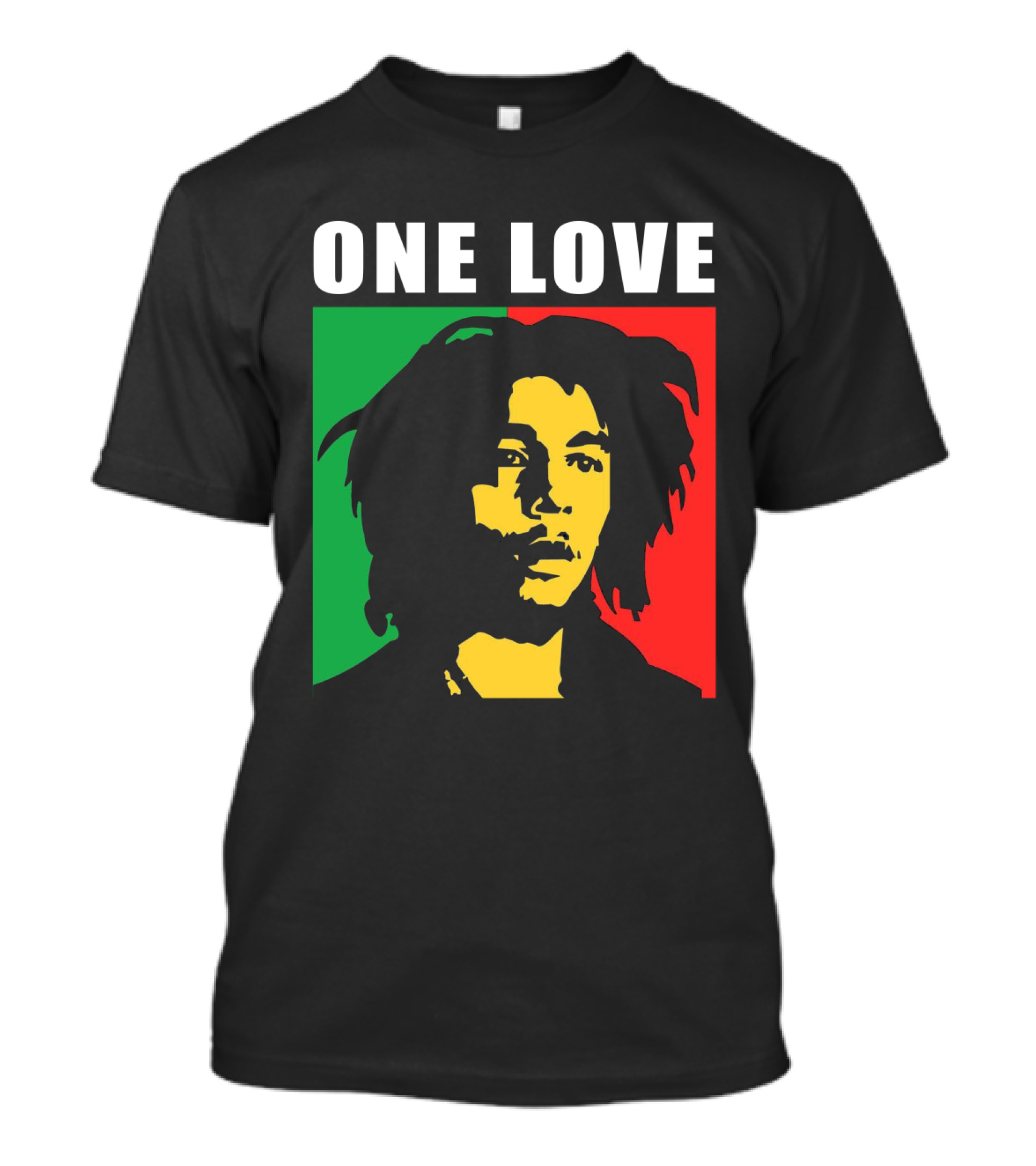 One Love Bob Marley Rasta Colors T-Shirt
