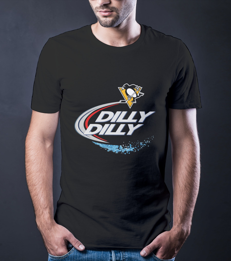 Dilly Dilly Penguins Hockey Logo And Swoosh T-Shirt