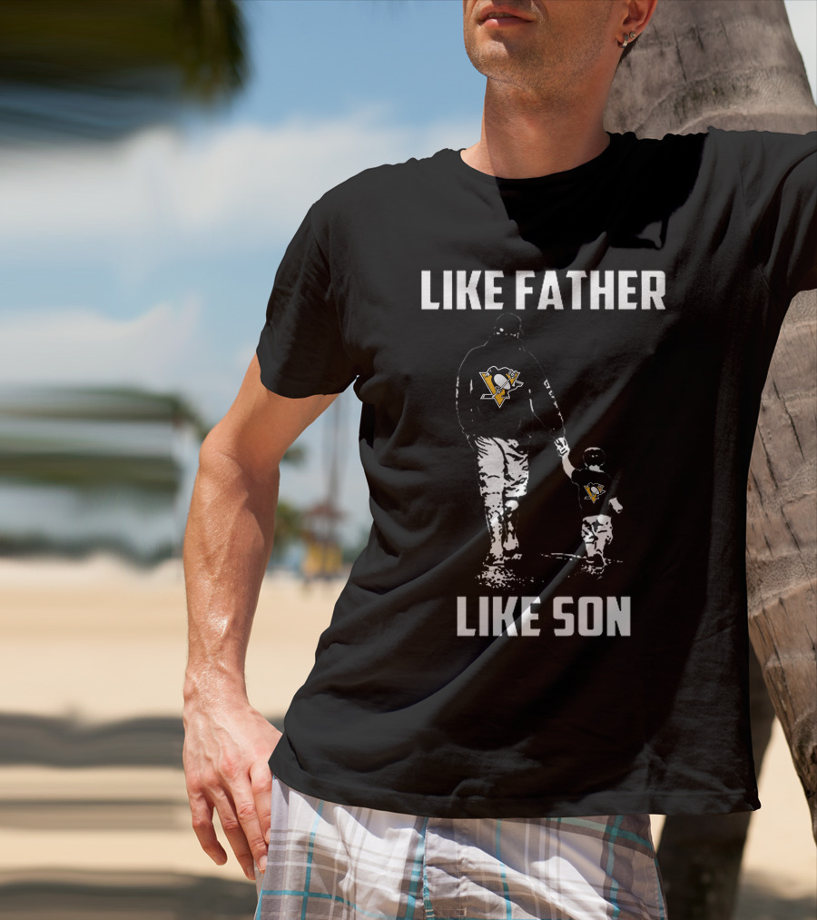 Penguins Like Father Like Son Pittsburgh Family Bond T-Shirt