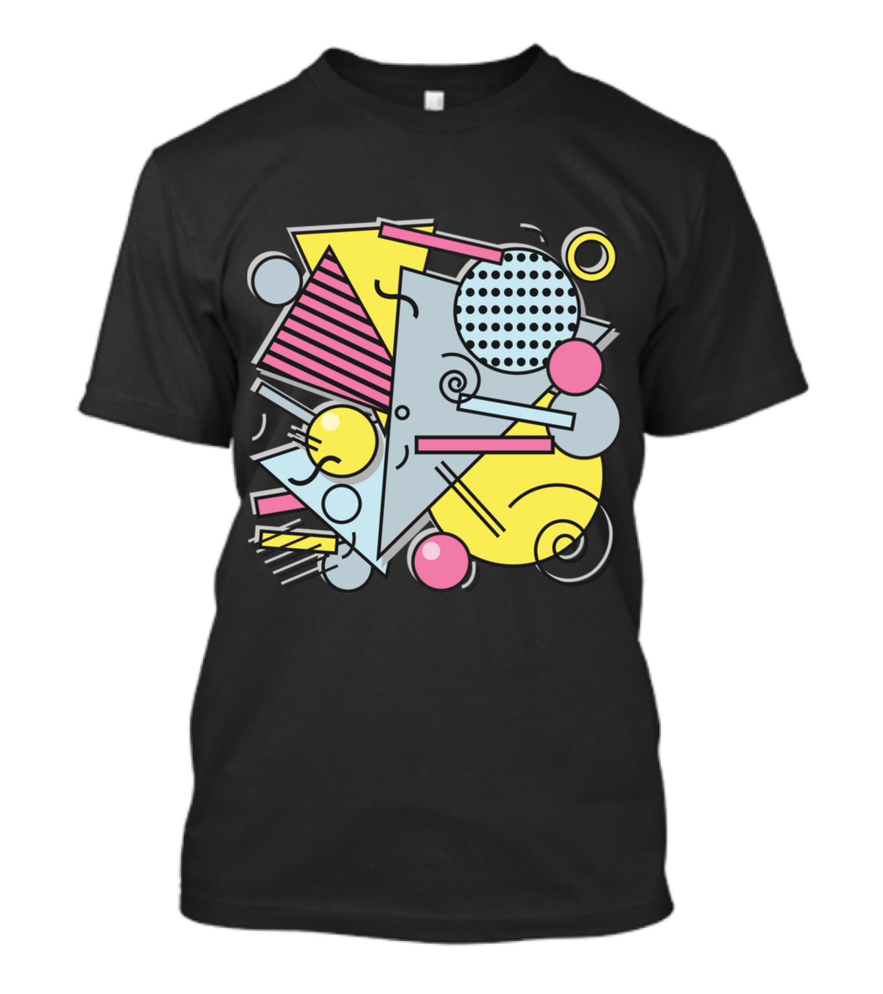 80s Memphis Geometric Abstract Shapes T-Shirt