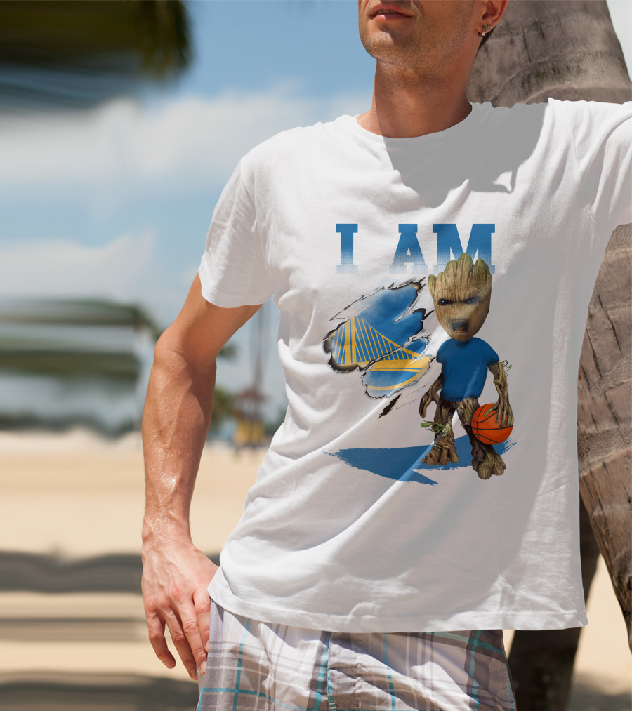 I Am Golden State Warriors Groot Basketball Character T-Shirt