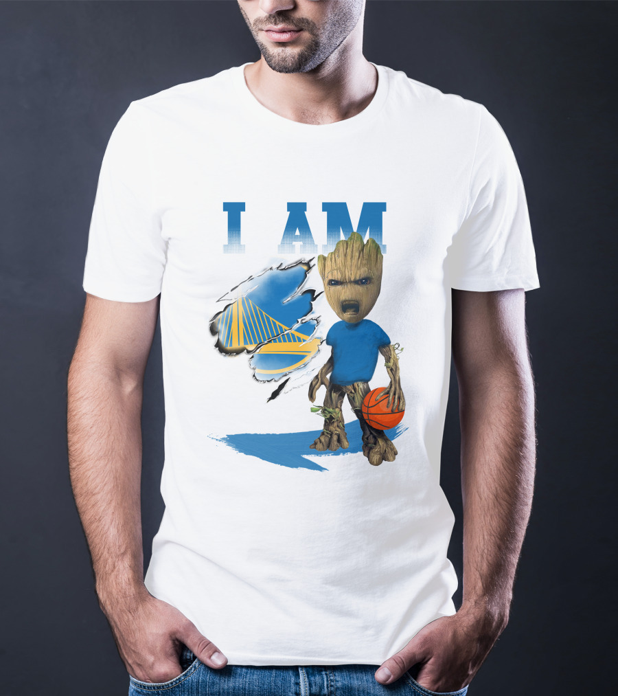 I Am Golden State Warriors Groot Basketball Character T-Shirt