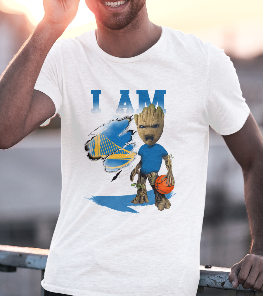 I Am Golden State Warriors Groot Basketball Character T-Shirt