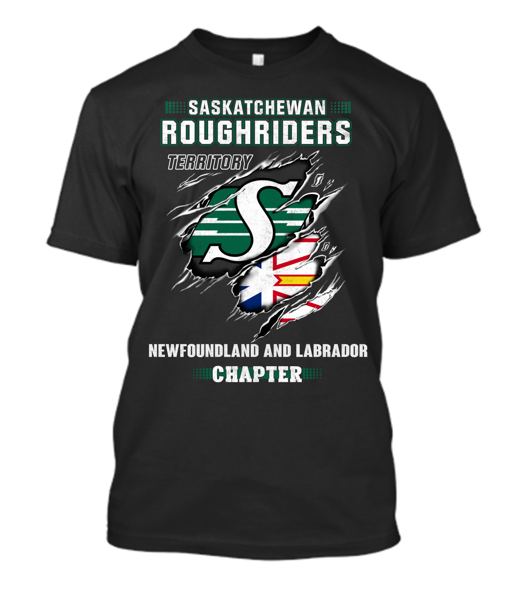 Saskatchewan Roughriders Territory Newfoundland And Labrador Chapter T-Shirt