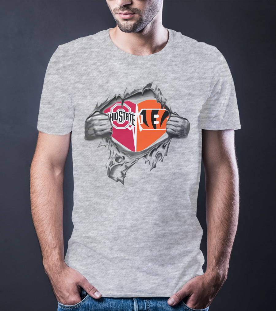 Ohio State Buckeyes Bengals It's In My Heart T-Shirt