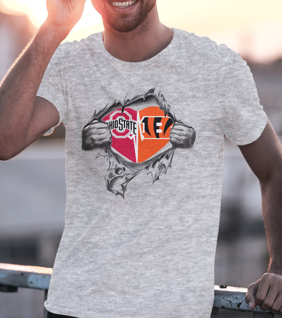 Ohio State Buckeyes Bengals It's In My Heart T-Shirt