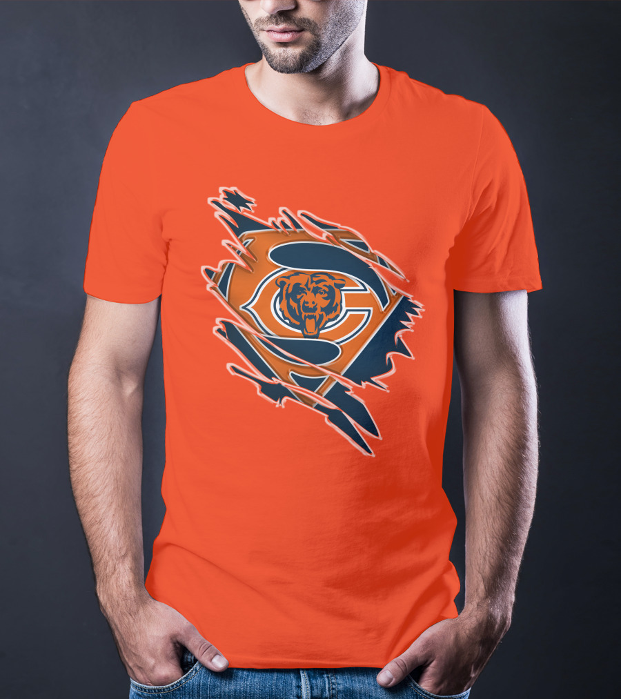 Chicago Bears Superman Logo Fusion T-Shirt