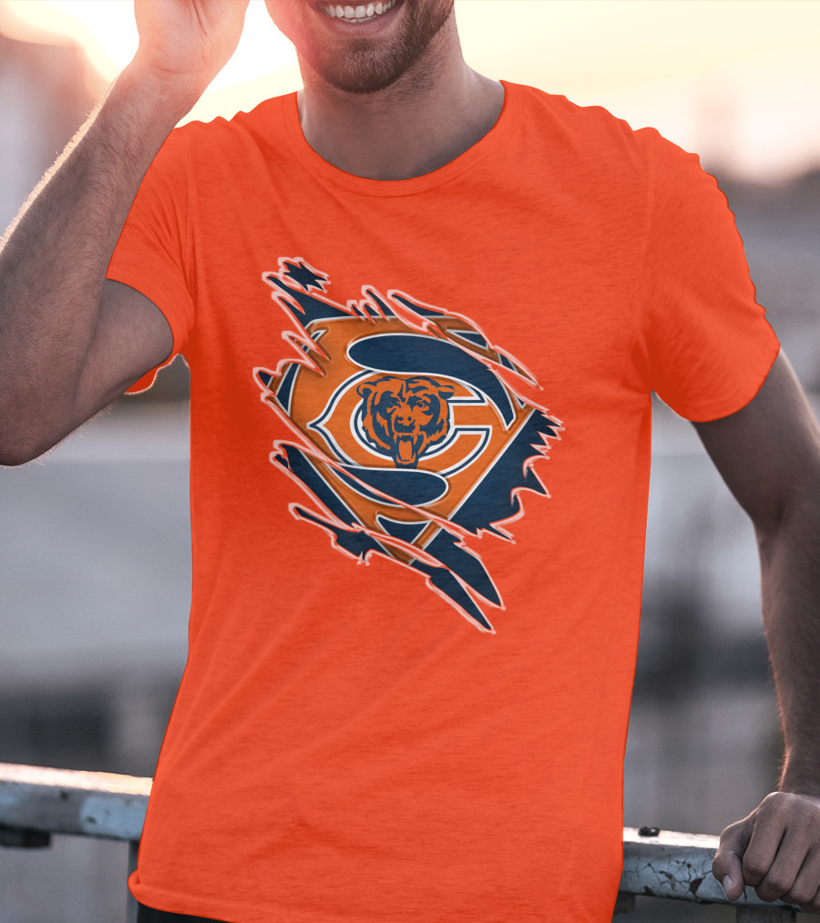Chicago Bears Superman Logo Fusion T-Shirt