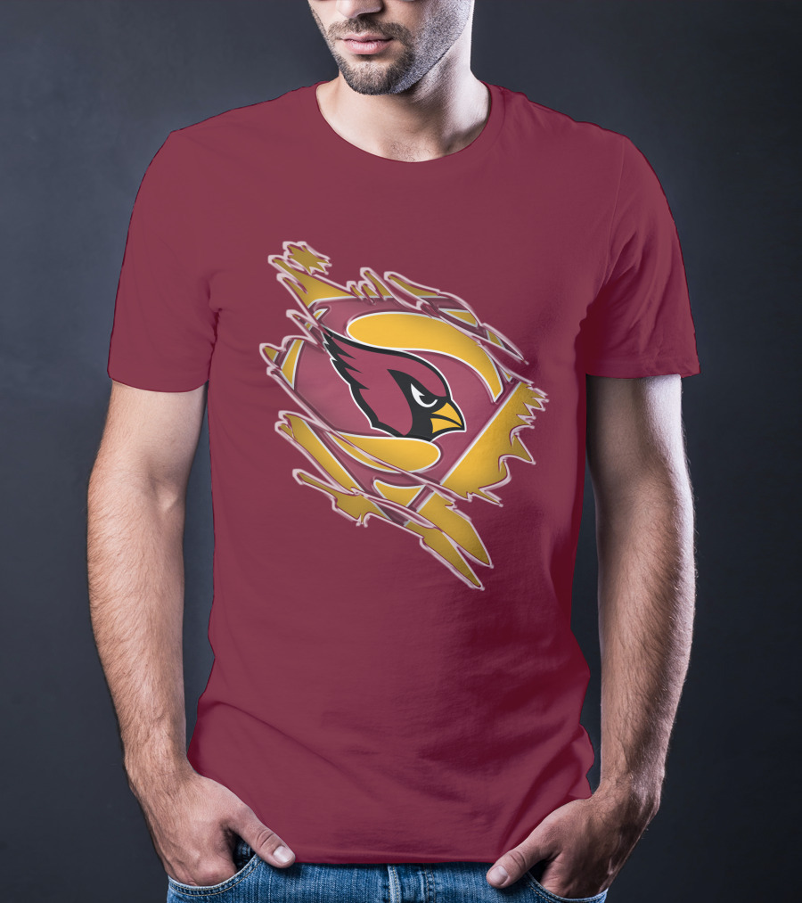 Arizona Cardinals Superman Logo Mashup T-Shirt