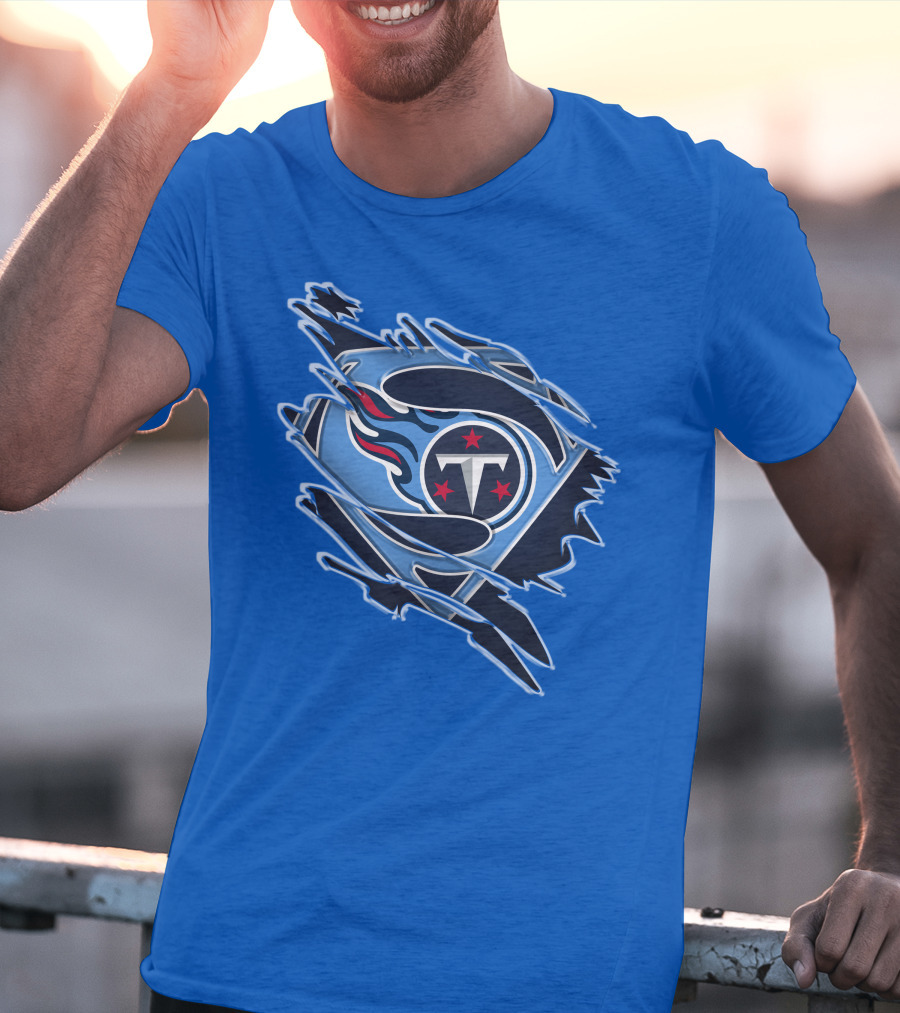 Tennessee Titans Superman Logo Fusion T-Shirt