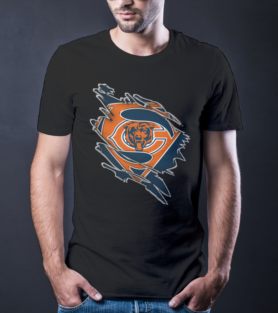 Chicago Bears Superman Logo Mashup T-Shirt
