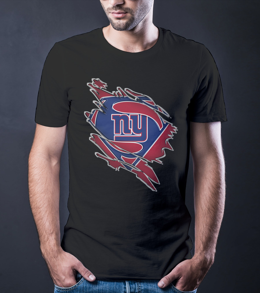NY Giants Superman Logo Mashup T-Shirt
