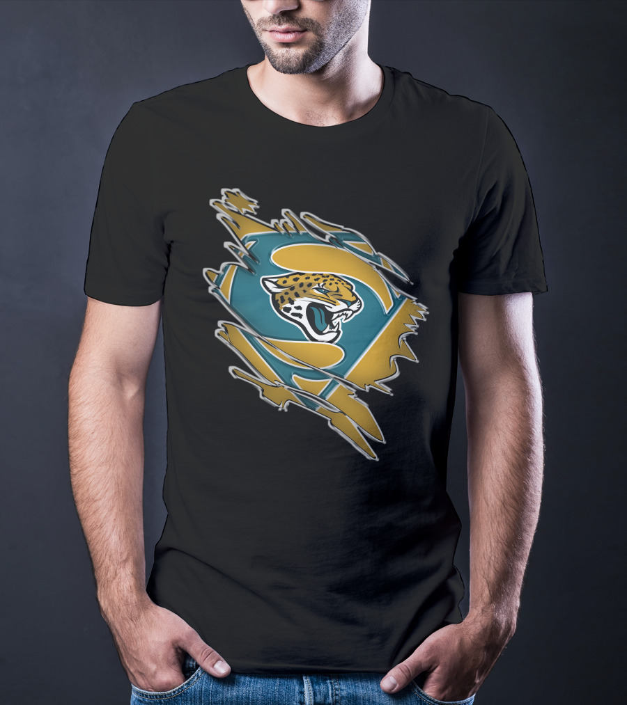 Jaguars Superman Logo Jaguar Emblem Fusion T-Shirt