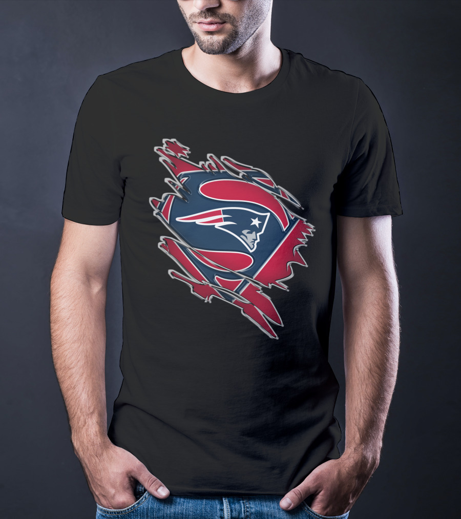 New England Patriots Superman Logo Mashup T-Shirt