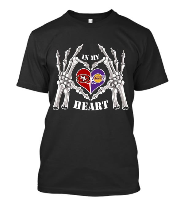 In My Heart 49ers Lakers Halloween T-Shirt